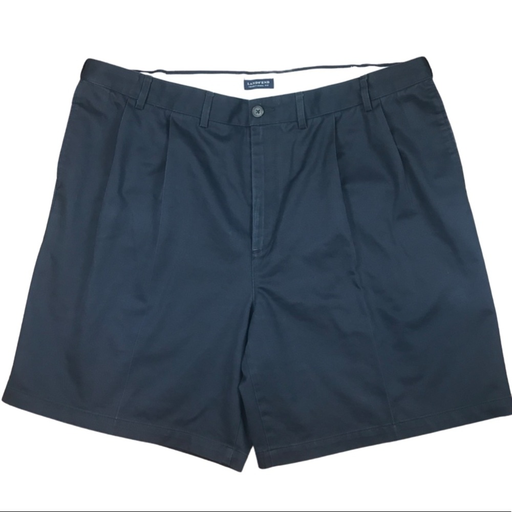 Land’s End Navy Blue Traditional Fit Shorts, 44